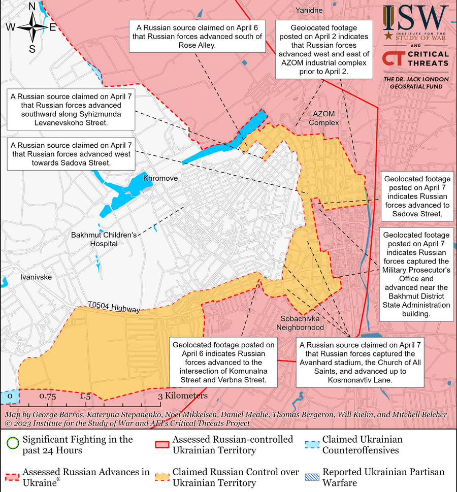 Bakhmut Battle Map Draft April 72023 3ab91