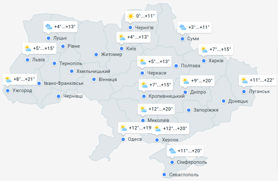 Погода в Україні на 6 травня 2264e