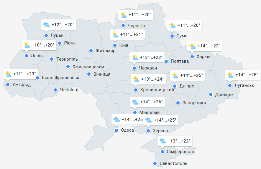 Погода в Україні на 20 травня ee093